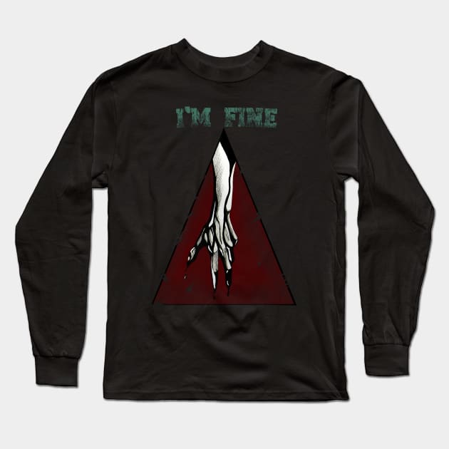 IM FINE Long Sleeve T-Shirt by kohtart